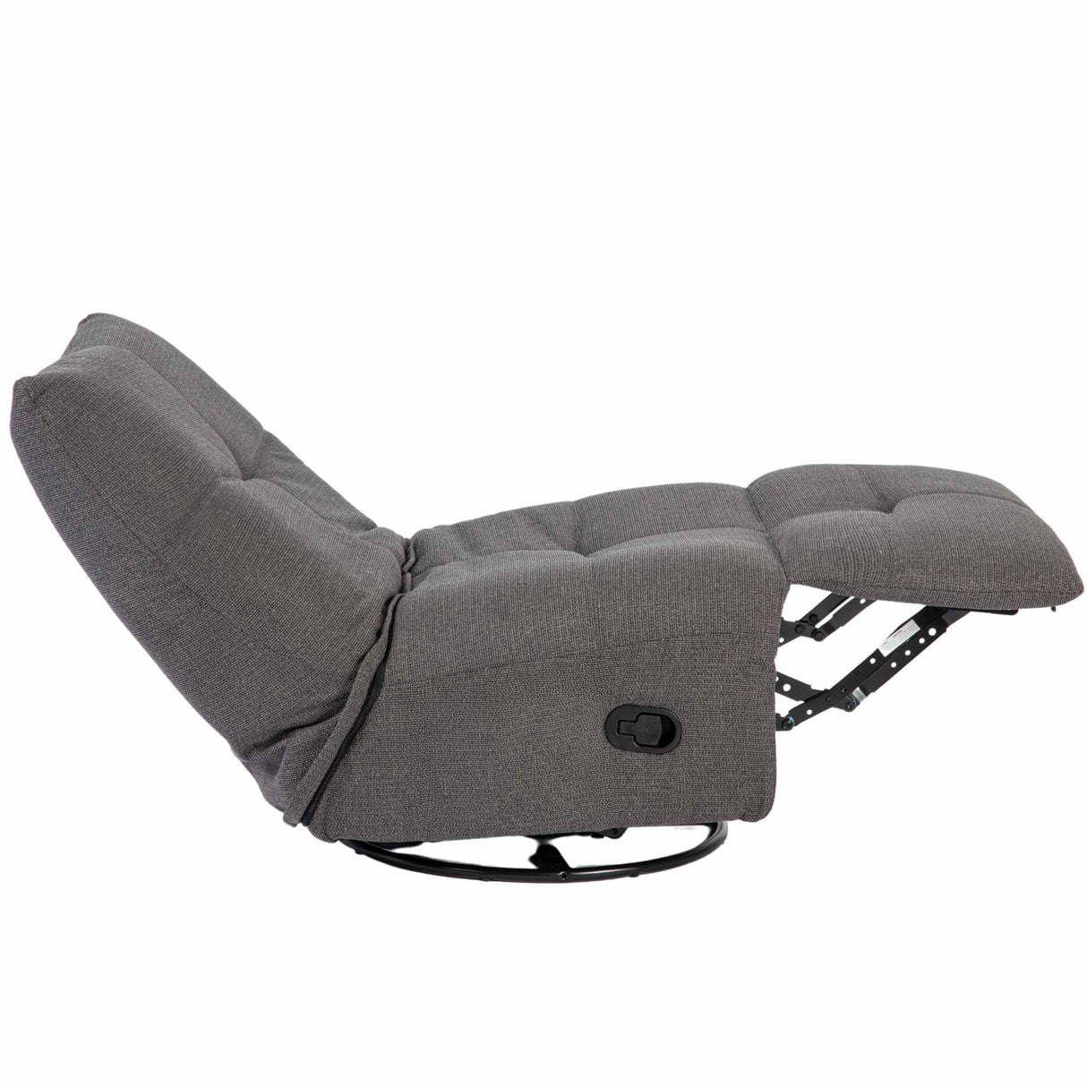 Relaxfauteuil - Antraciet - Verstelbaar - Draaibaar - Modern