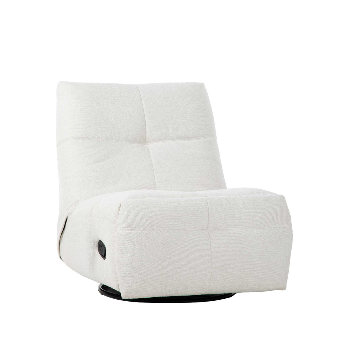 Relaxfauteuil - Off-white - Verstelbaar - Draaibaar - Modern