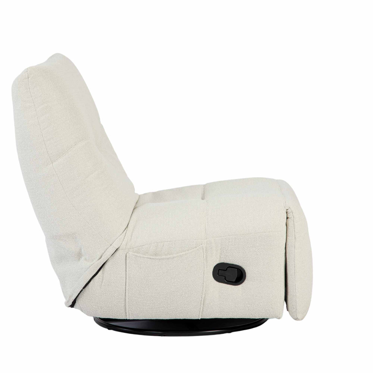 Relaxfauteuil - Off-white - Verstelbaar - Draaibaar - Modern