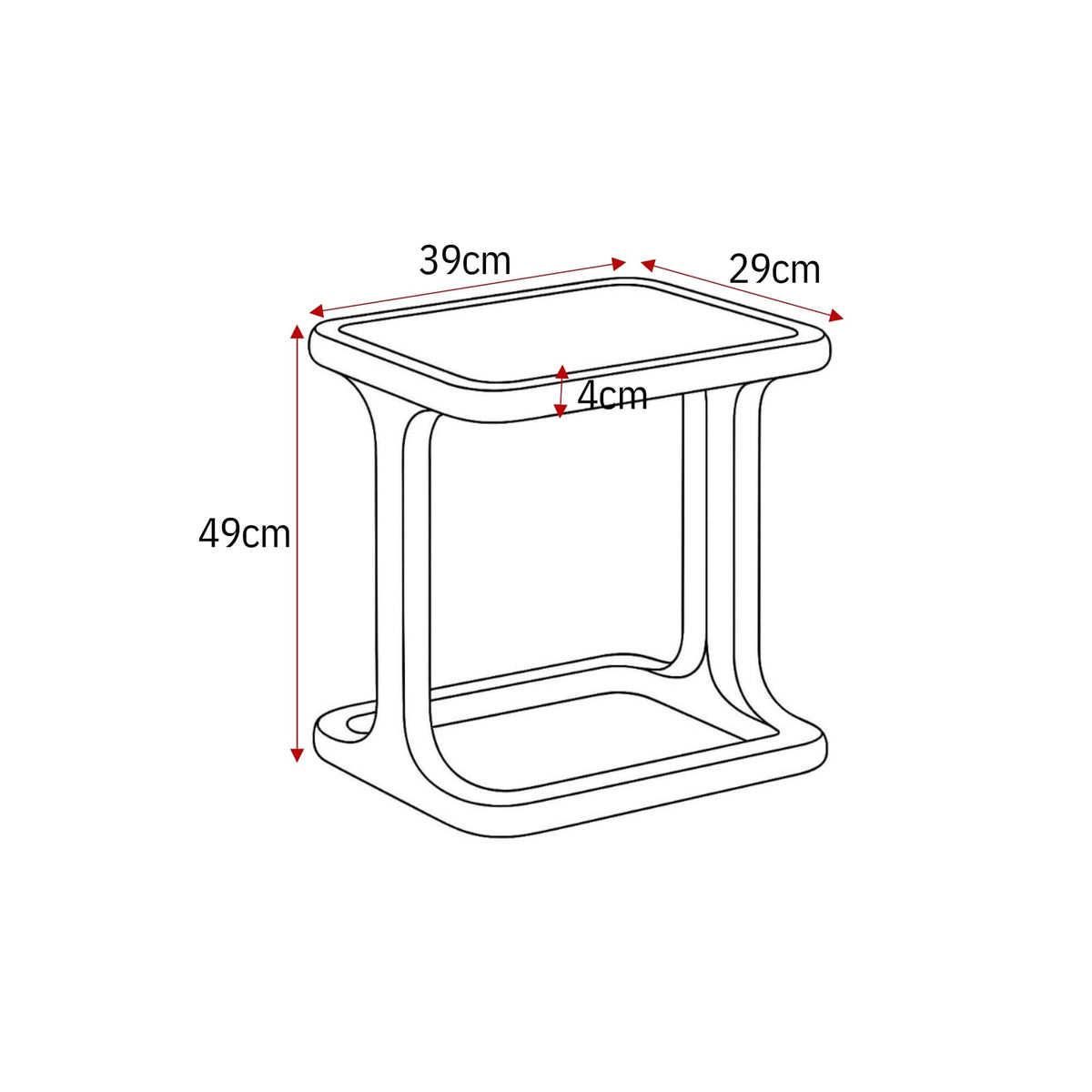 Bijzettafel Arvid Bruin Travertin 58 cm Starfurn