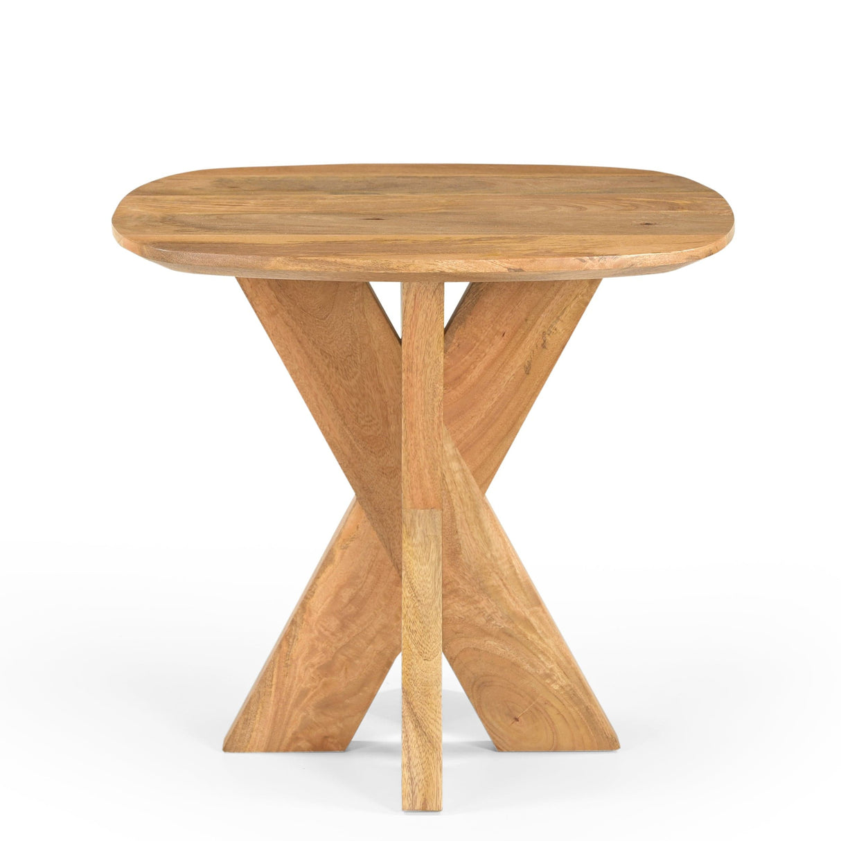 Bijzettafel Deens Ovaal Runa met Houten Onderstel 60 Benoa