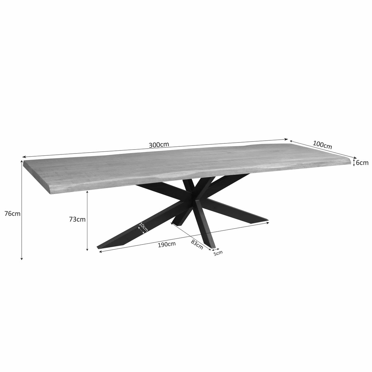 Boomstamtafel Dakota | 300 cm Starfurn