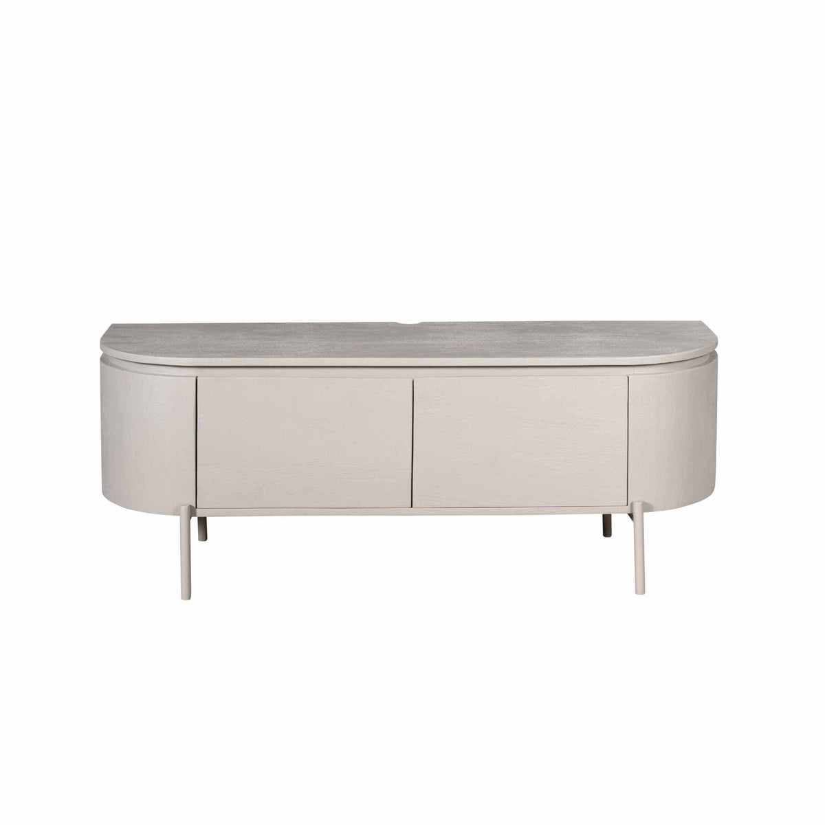 Compact Tv-meubel - Taupe Mangohout - 120 cm - Zwevend of Staand Entertainment Centers & TV Stands Starfurn