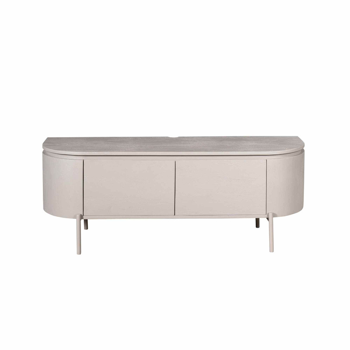 Compact Tv-meubel - Taupe Mangohout - 120 cm - Zwevend of Staand Entertainment Centers & TV Stands Starfurn