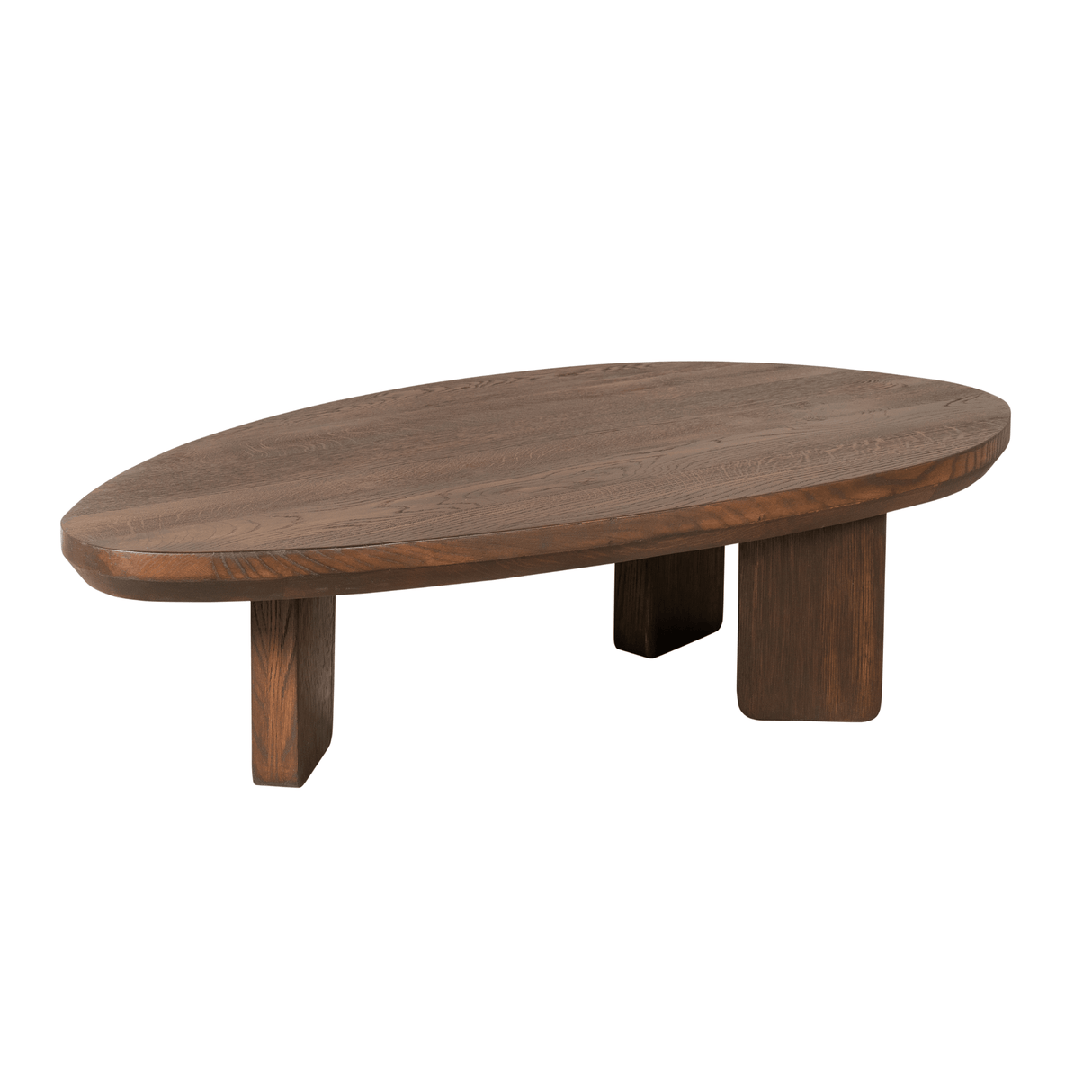 Design Salontafel - Bruin Eikenhout - 130 cm - Organische Vorm Coffee Tables Starfurn