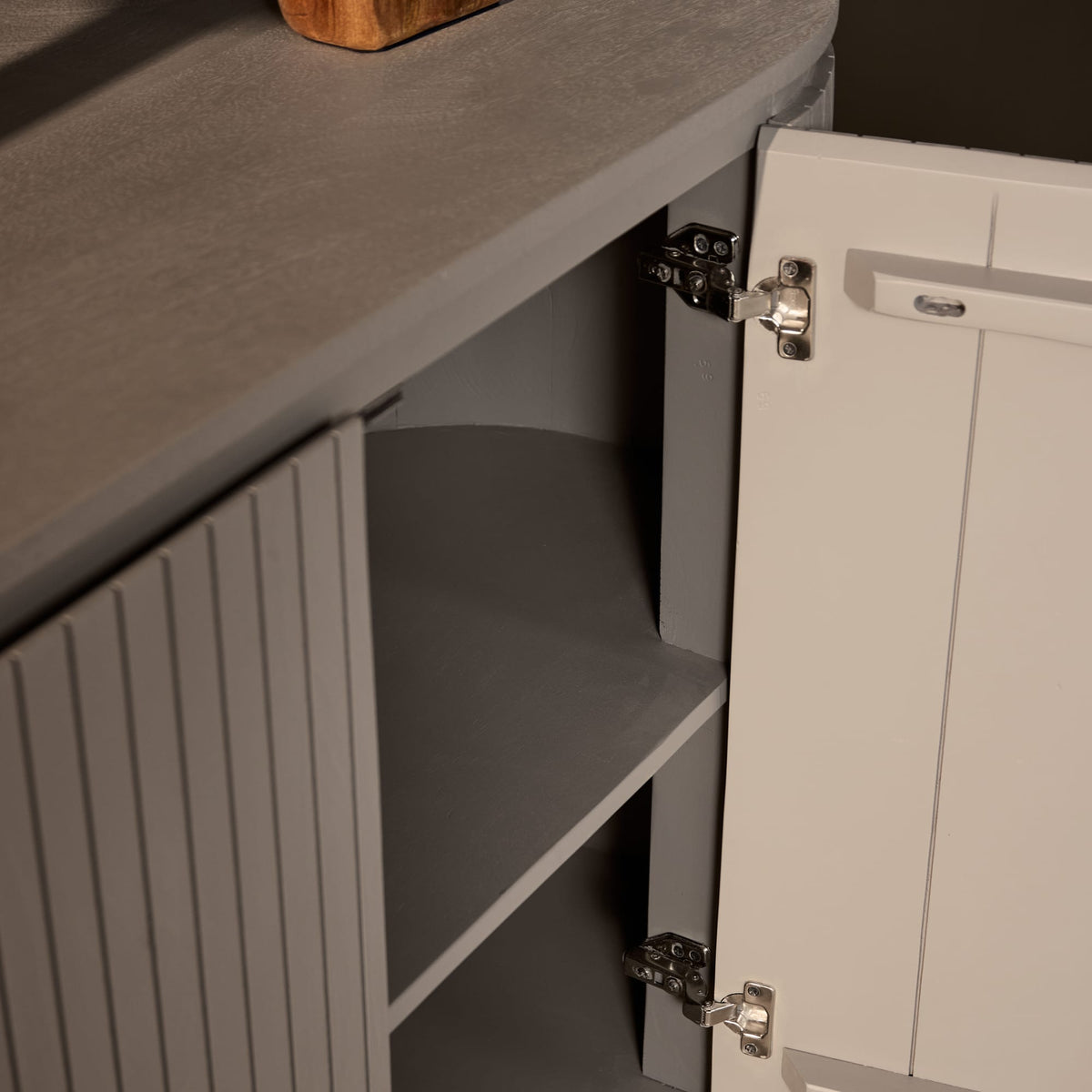 Dressoir - Taupe - Mangohout - 165 cm Buffets Starfurn