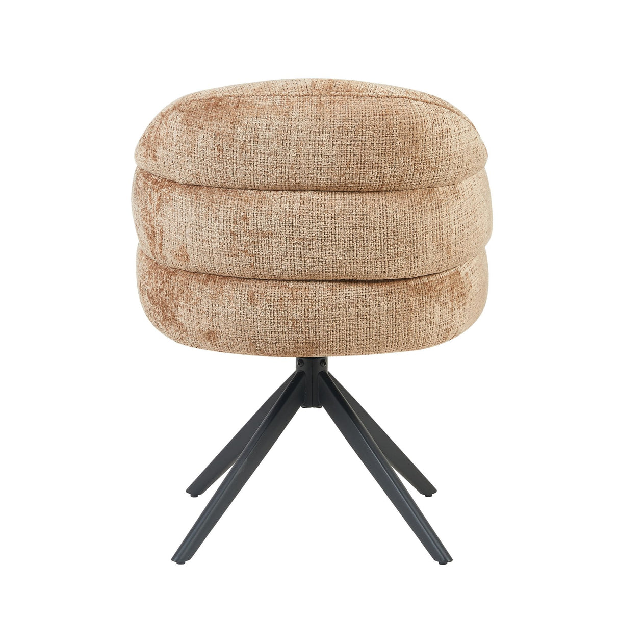 Eetkamerstoel Bella | Cinnamon | Poot Black | Met armleuning Starfurn