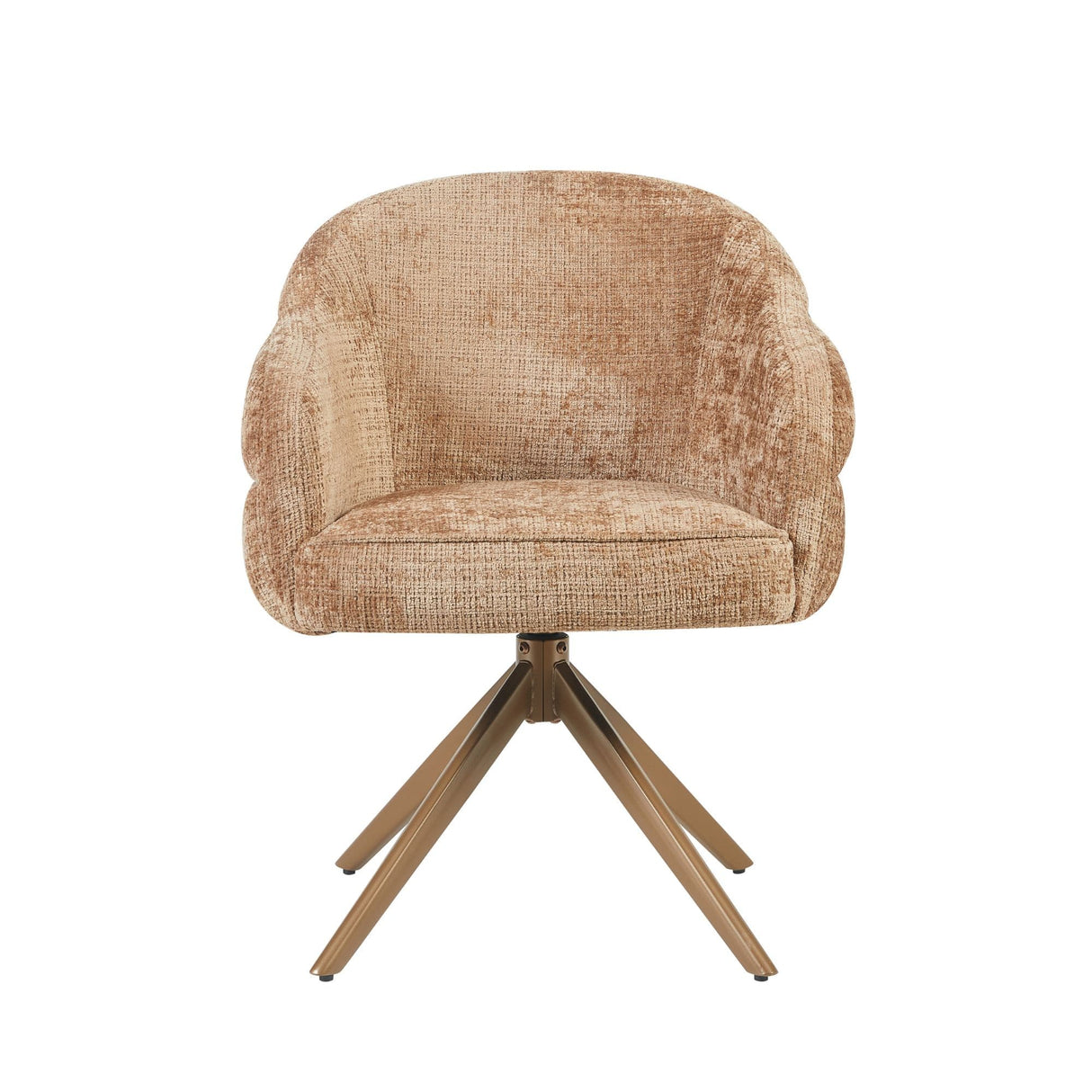Eetkamerstoel Bella | Cinnamon | Poot Bronze | Met armleuning Starfurn