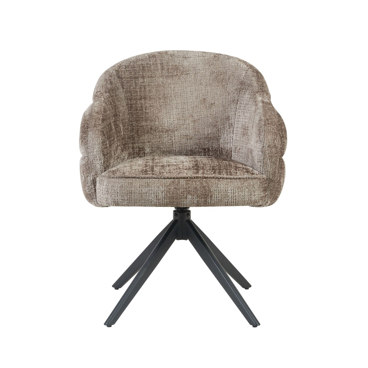 Eetkamerstoel Bella | Clay | Poot Black | Met armleuning Starfurn