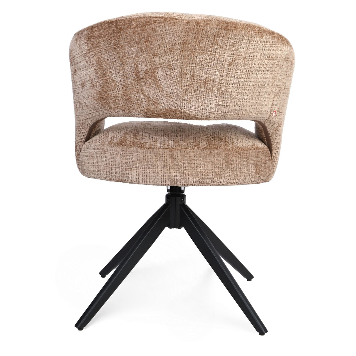 Eetkamerstoel Demi | Cinnamon | Poot Black | Met armleuning Starfurn