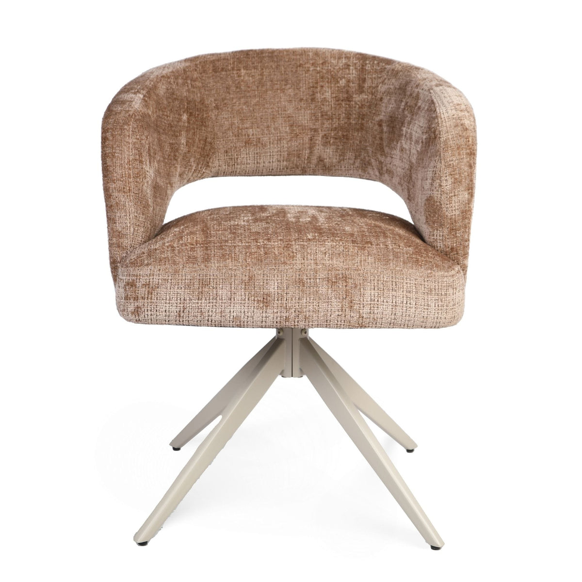 Eetkamerstoel Demi | Cinnamon | Poot Sand | Met armleuning Starfurn