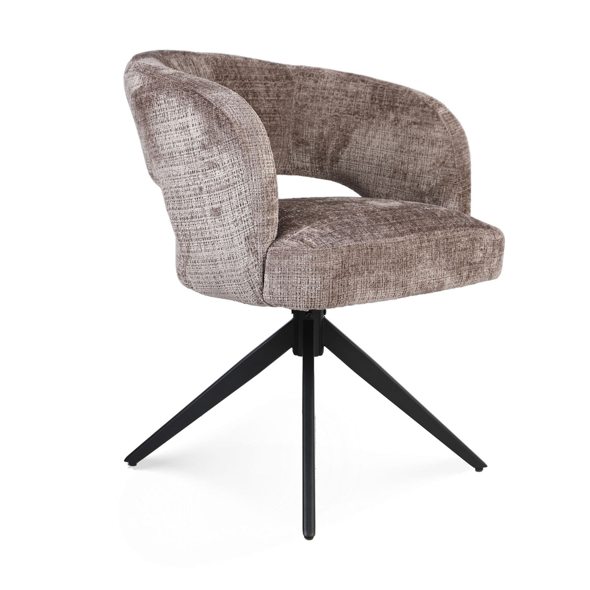 Eetkamerstoel Demi | Clay | Poot Black | Met armleuning Starfurn