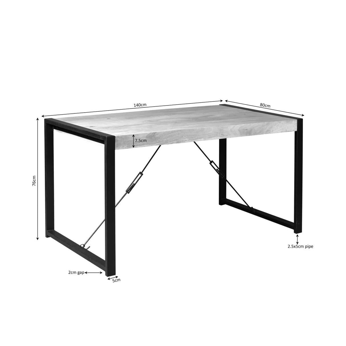 Eettafel Britt | 140 cm Starfurn