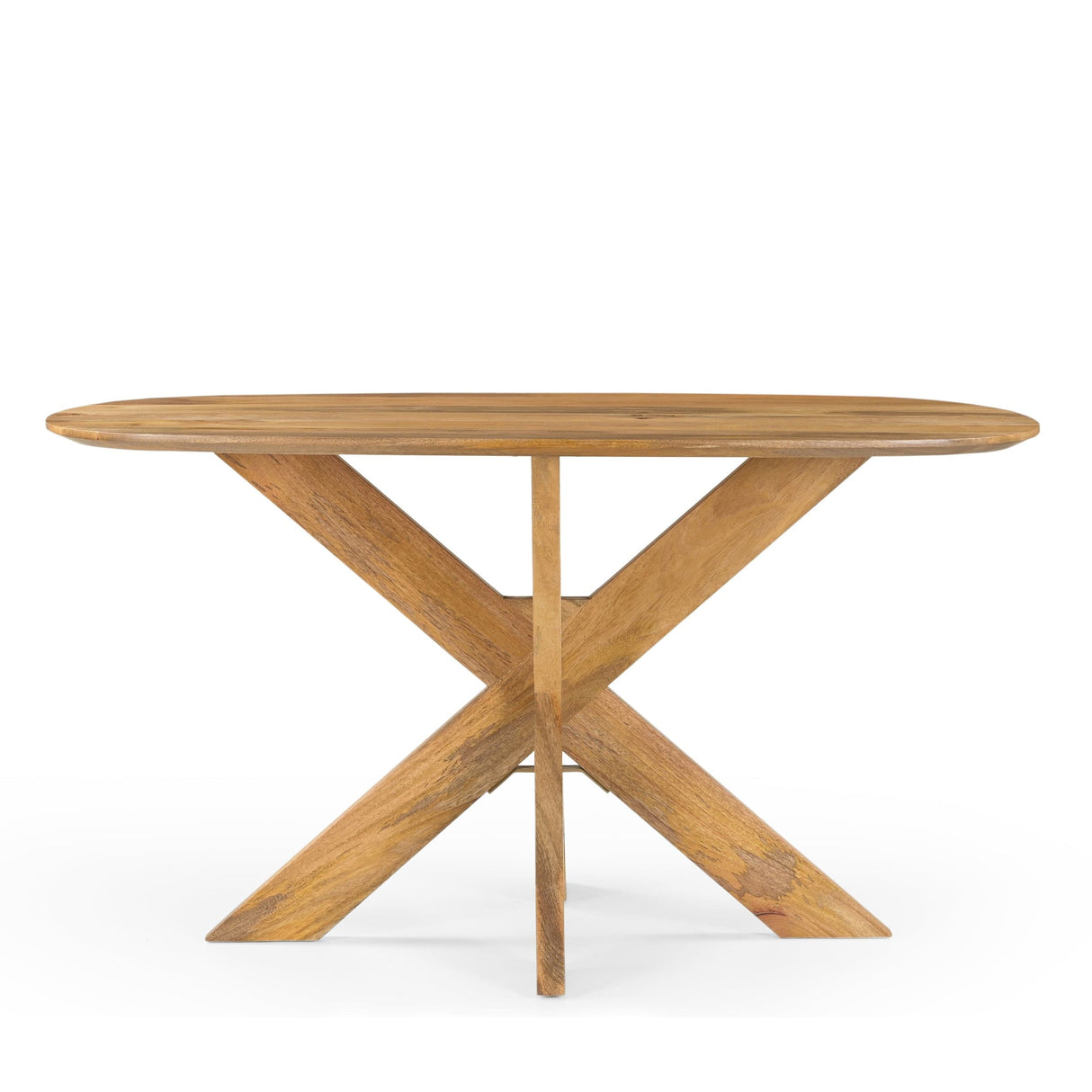Eettafel Deens Ovaal Runa met Houten Onderstel 140 Benoa