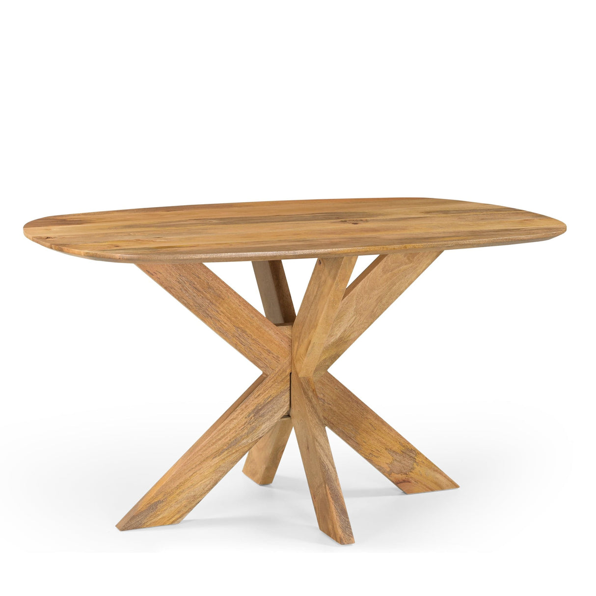Eettafel Deens Ovaal Runa met Houten Onderstel 140 Benoa