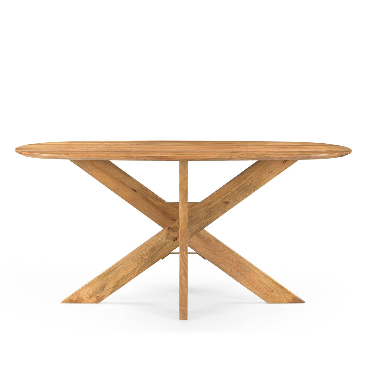 Eettafel Deens Ovaal Runa met Houten Onderstel 160 Benoa