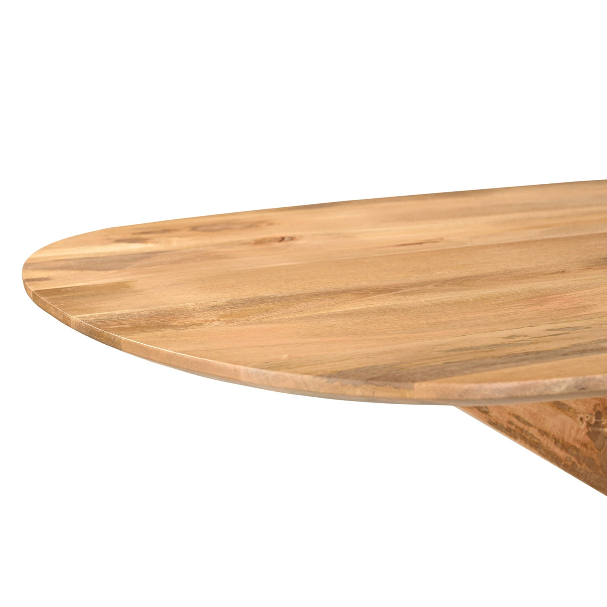 Eettafel Deens Ovaal Runa met Houten Onderstel 200 Benoa