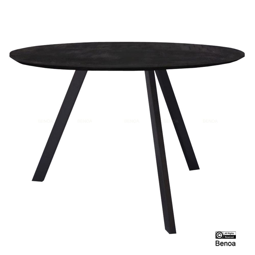 Eettafel Rond Berlin Zwart 140 Benoa