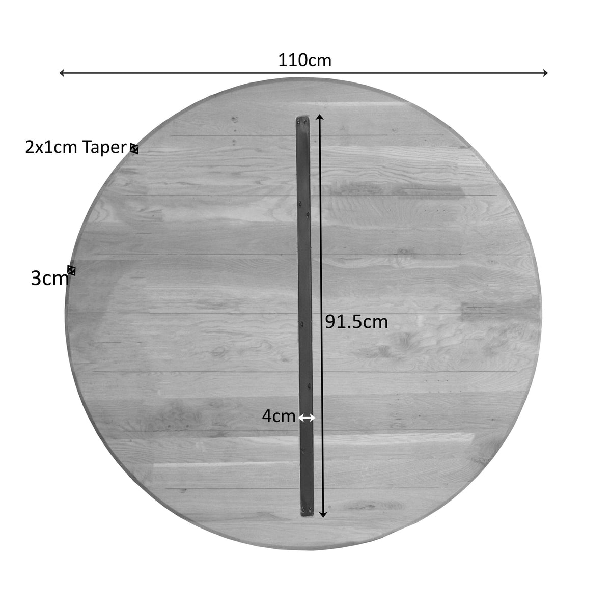 Eiken Blad Ferris 110 cm Naturel Starfurn