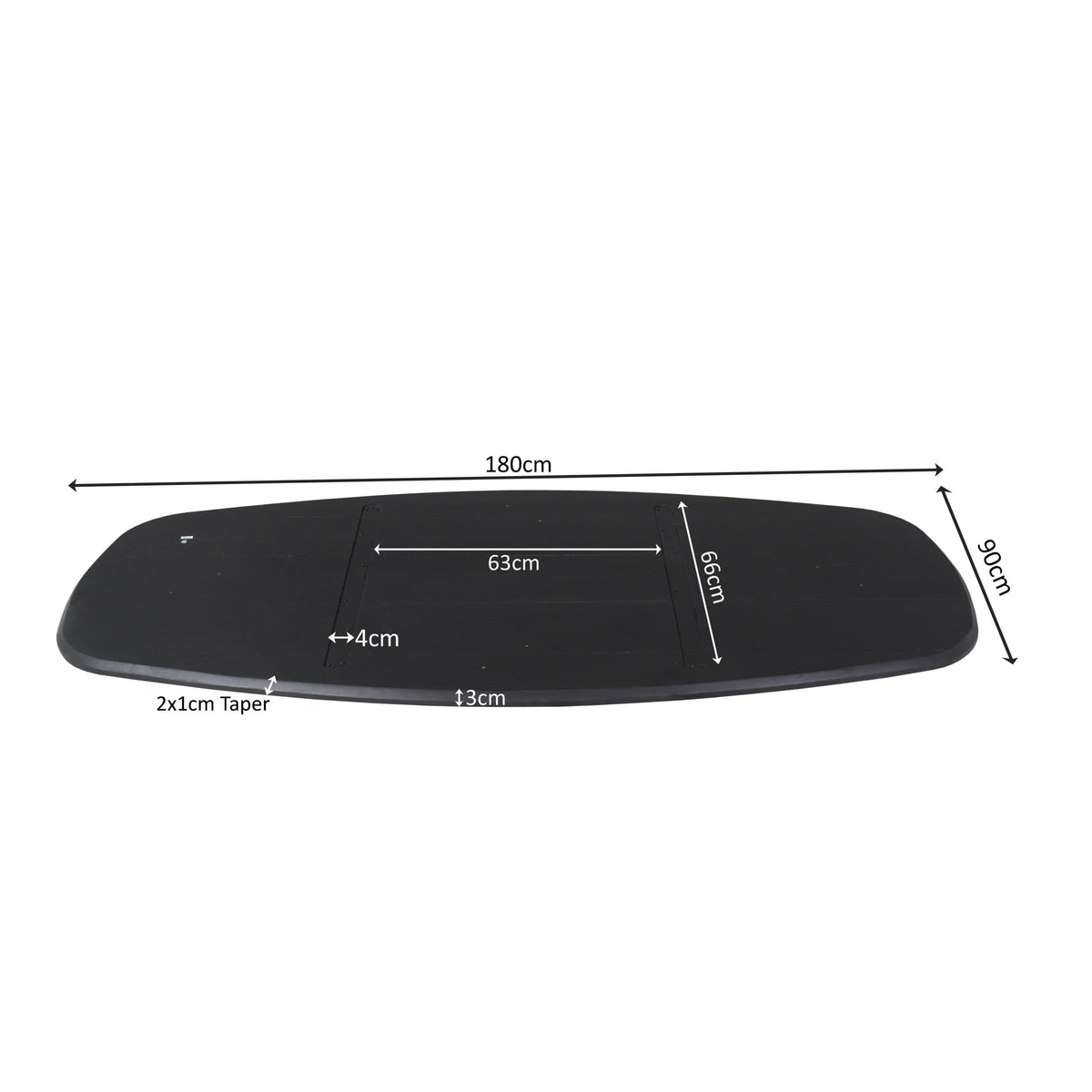 Eiken Blad Ferris Deens Ovaal 180 cm Zwart Starfurn