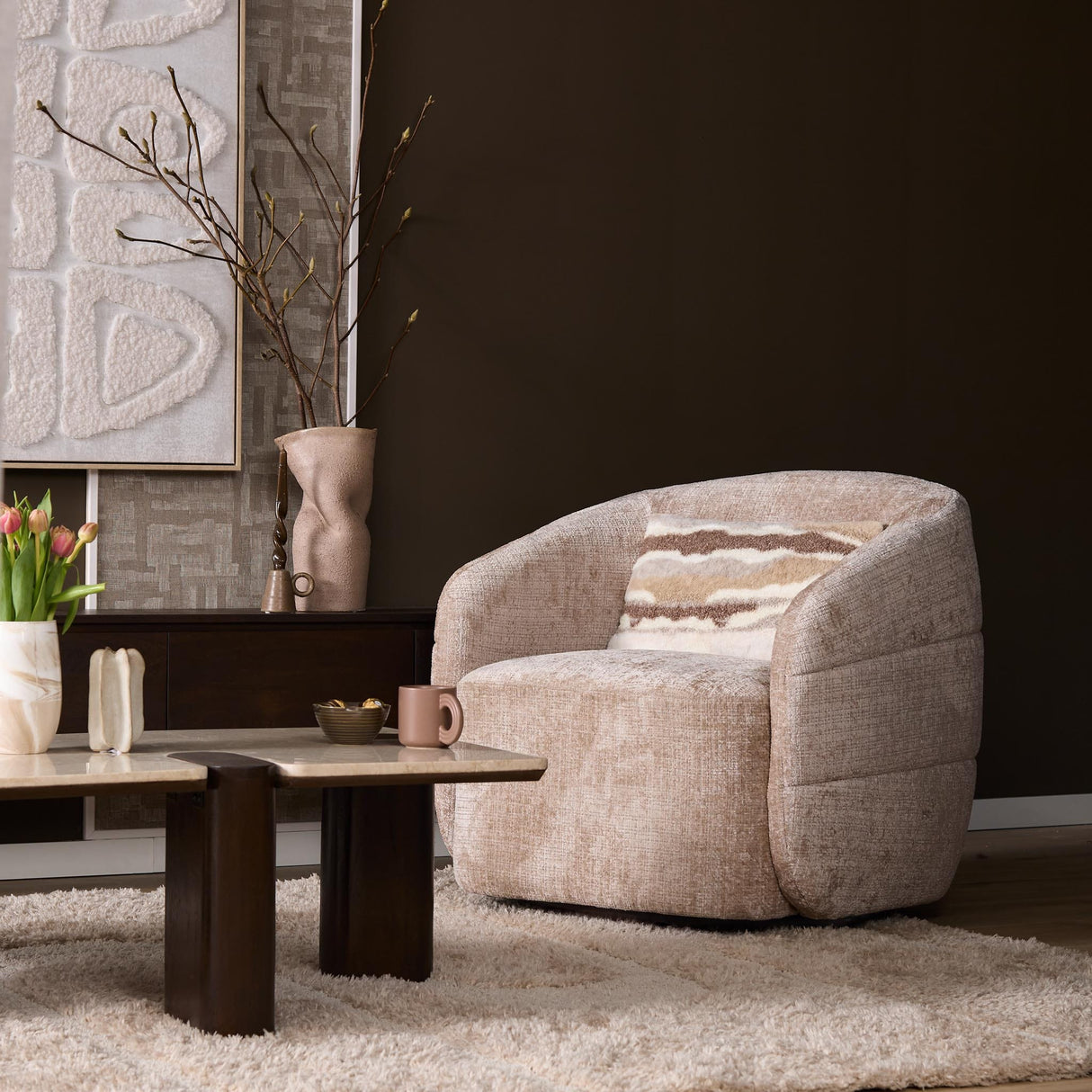 Fauteuil Yara | Beige Starfurn