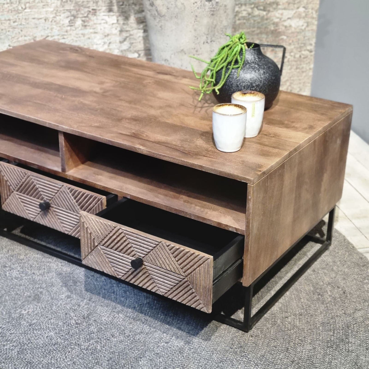 Jasmin 3 Drawer Coffee Table 120 Benoa