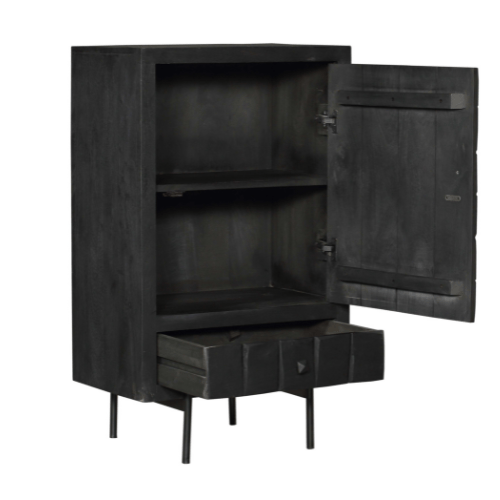 Kabinet kastje Brandy Zwart Mangohout 60 cm Starfurn