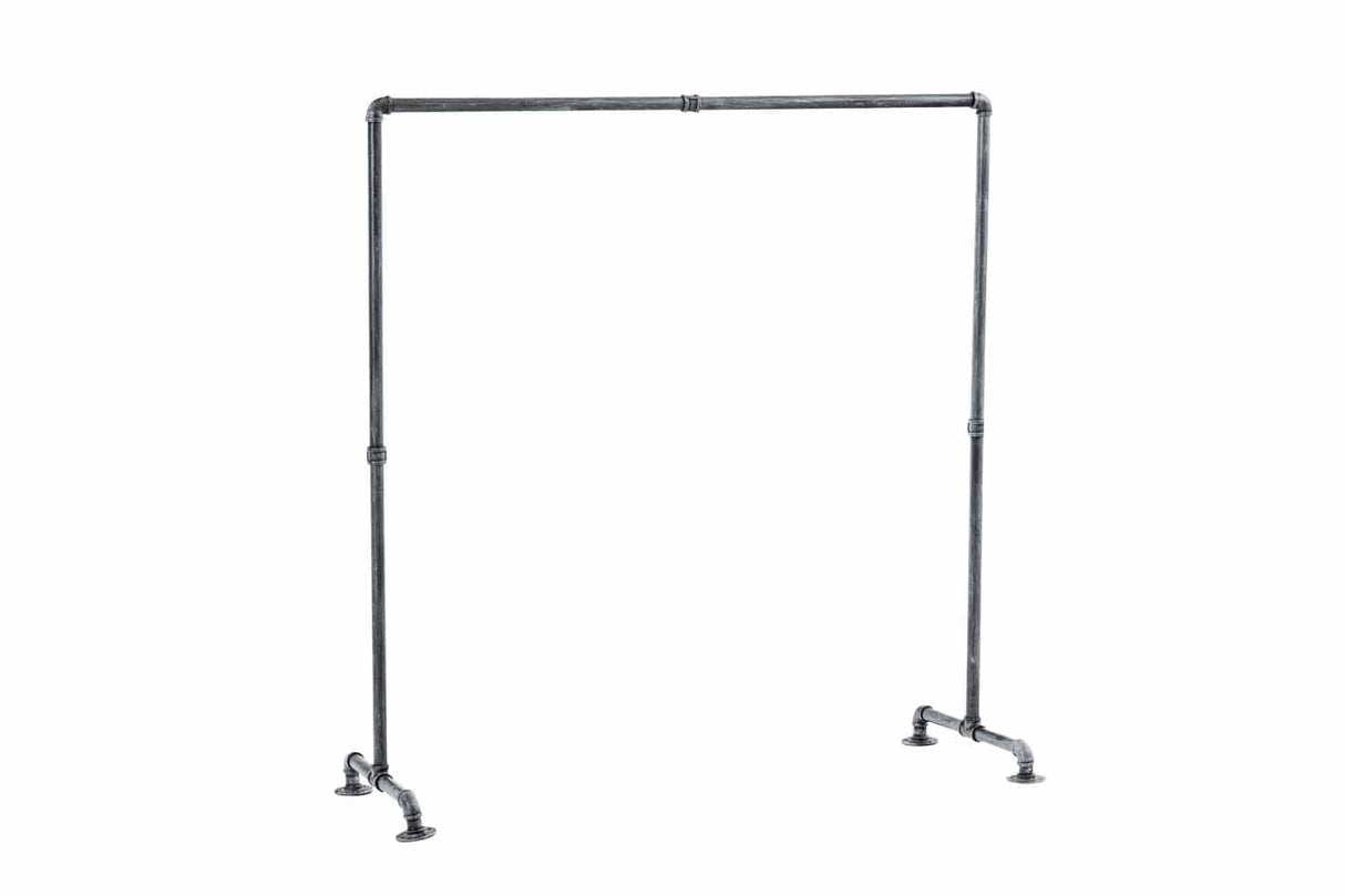 Kledingrek Jersey – Metaal – Zilver – Industrieel Design – Verstelbare Breedte Kapstok Knuska