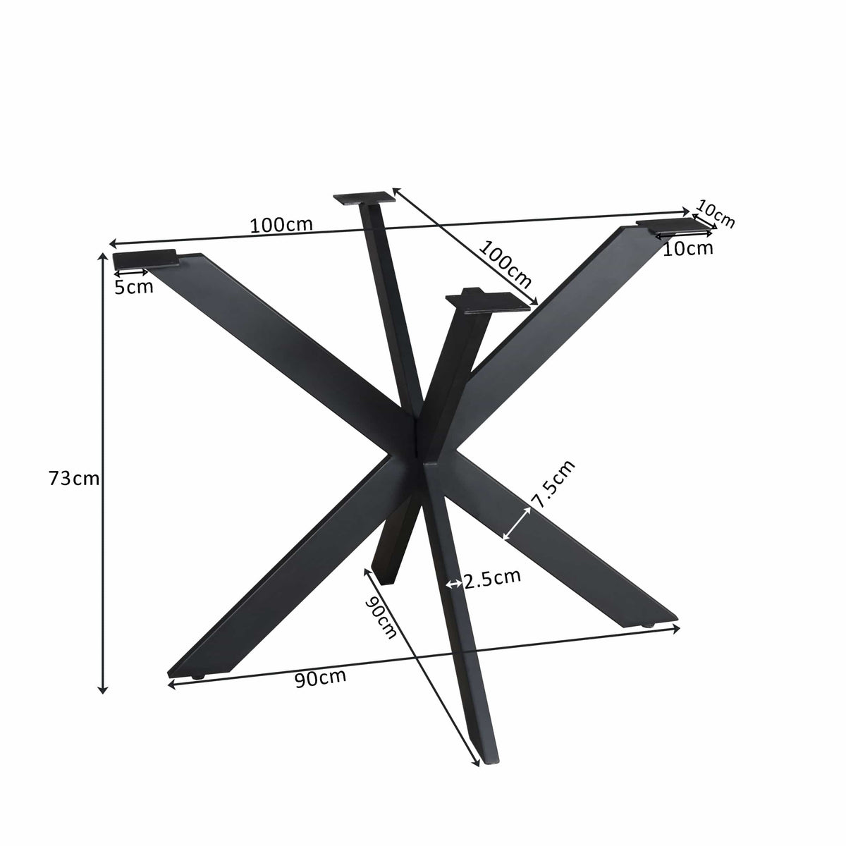 Matrixpoot Zwart Rond Koker 2,5x7,5 cm Starfurn