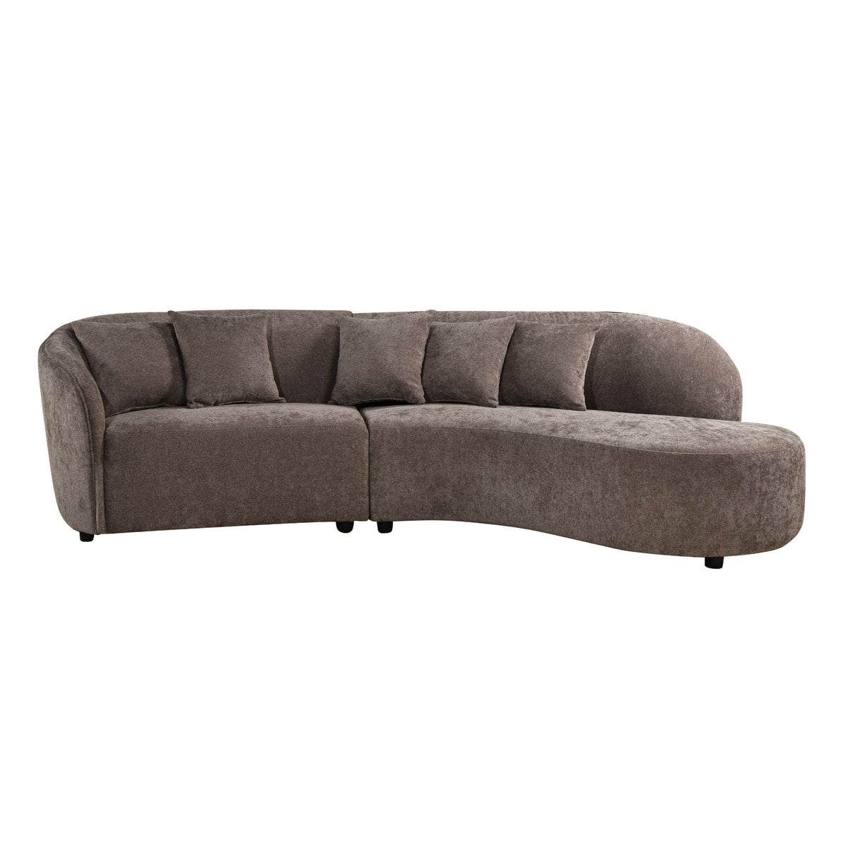MySofa Novi Hoekbank Grijs 3 zits + Lounge R Starfurn