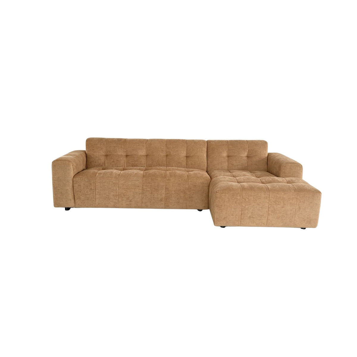 MySofa Ruby Hoekbank Camel 2,5 zits AL + Lounge R Starfurn