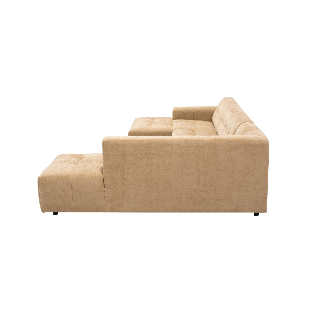MySofa Ruby U-bank Camel Lounge L + 2,5 + Ottomane R Starfurn