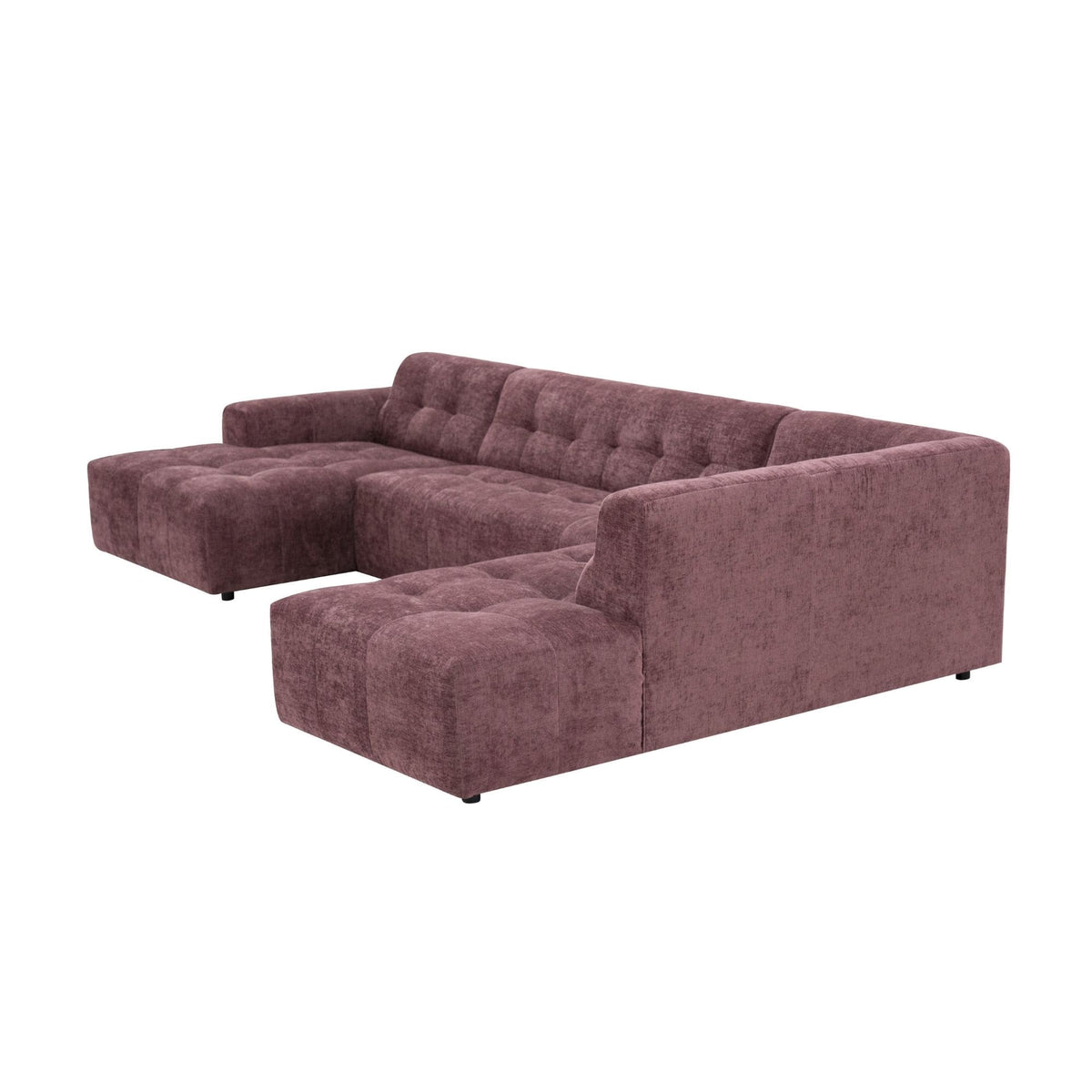 MySofa Ruby U-bank Paars Lounge L + 2,5 + Ottomane R Starfurn
