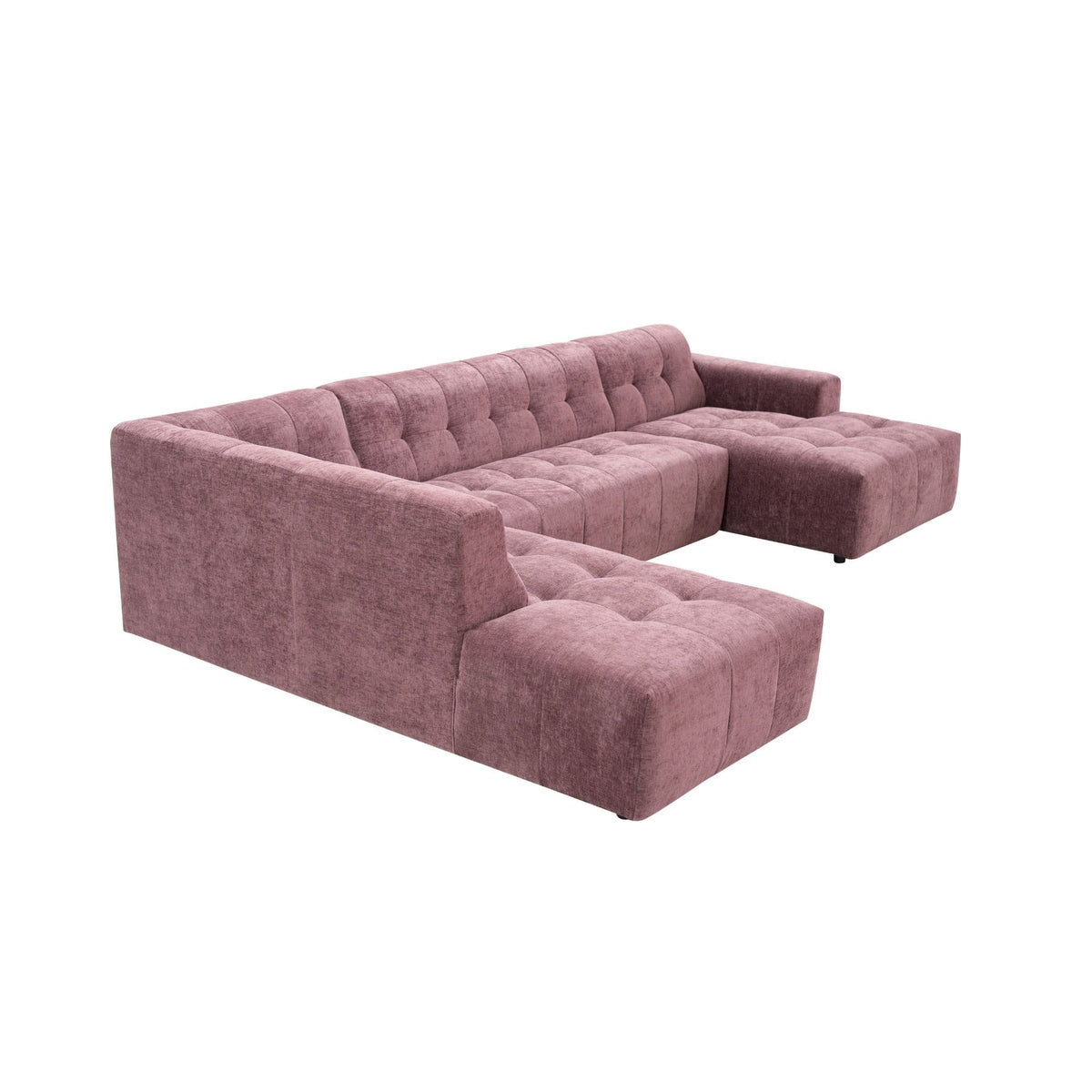 MySofa Ruby U-bank Paars Ottomane L + 2,5 + Lounge R Starfurn