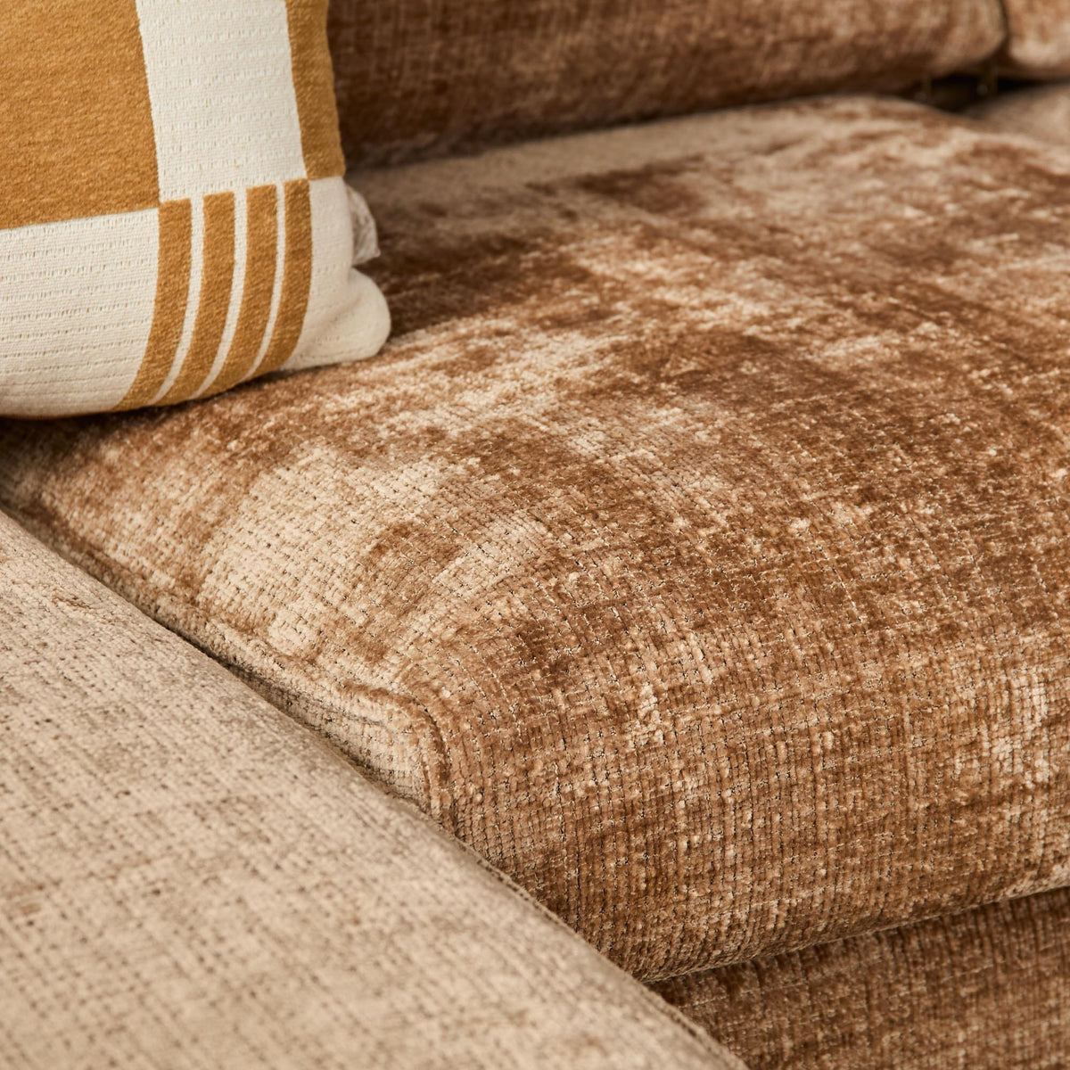 MySofa Teddy Hoekbank Cinnamon Divan Links+2,5 zits Starfurn