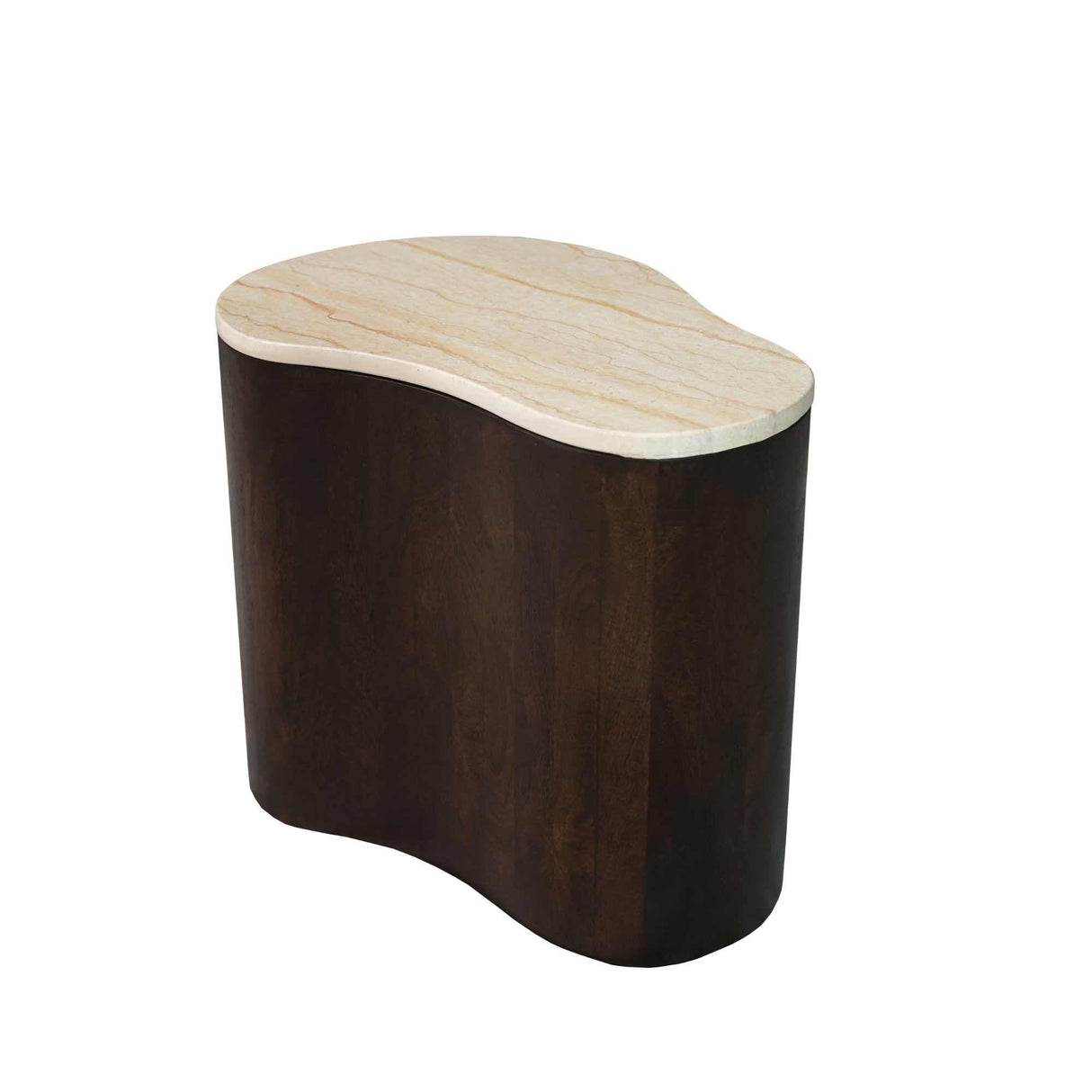 Organische Salontafel - Bruin Mangohout & Marmer - 50 cm Coffee Tables Starfurn