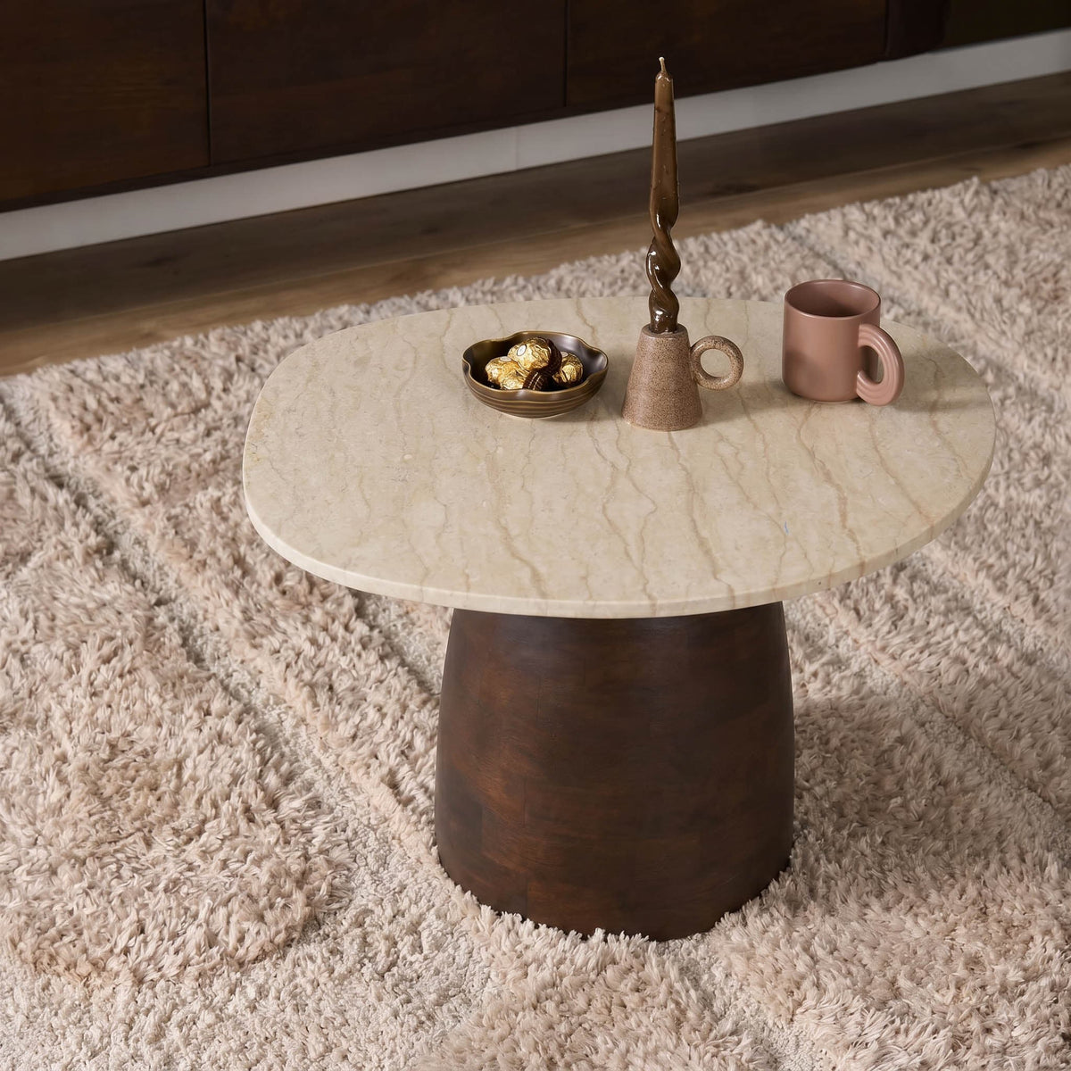 Organische salontafel Liv 80 cm Starfurn