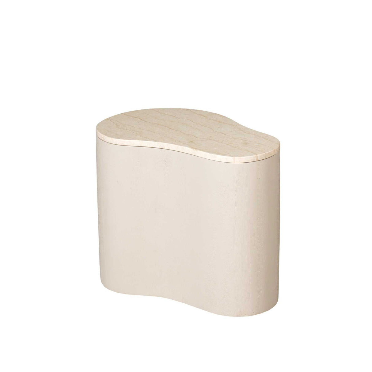 Organische Salontafel - Mangohout Zand & Marmer - 50 cm End Tables Starfurn