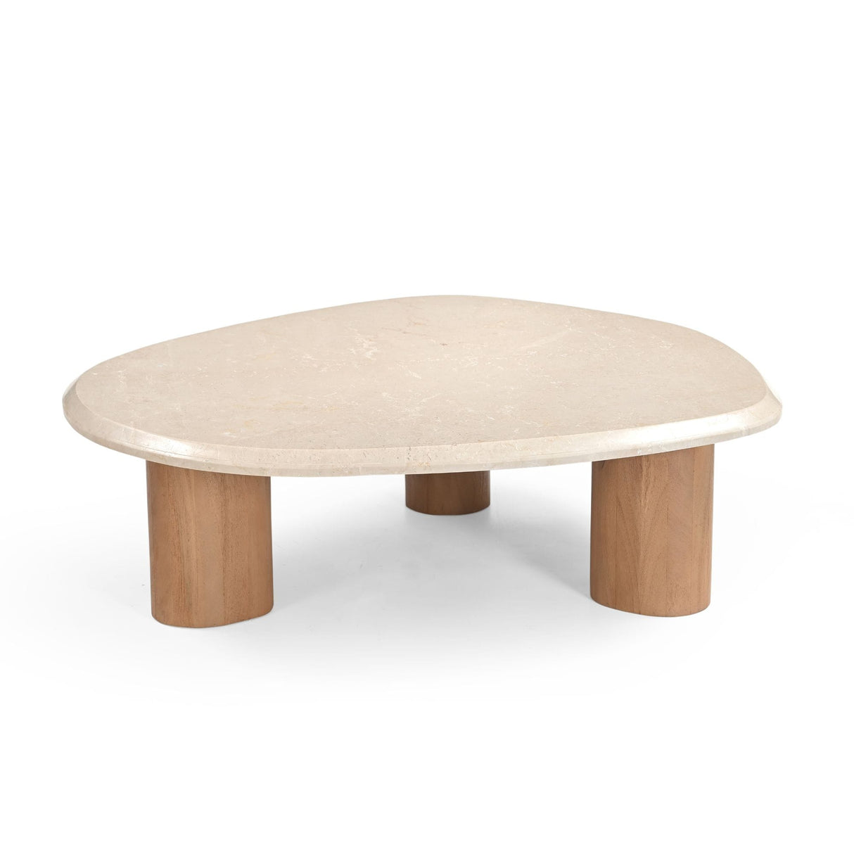 Organische Salontafel - Naturel Mangohout & Botticino Marmer - 100 cm Coffee Tables Starfurn