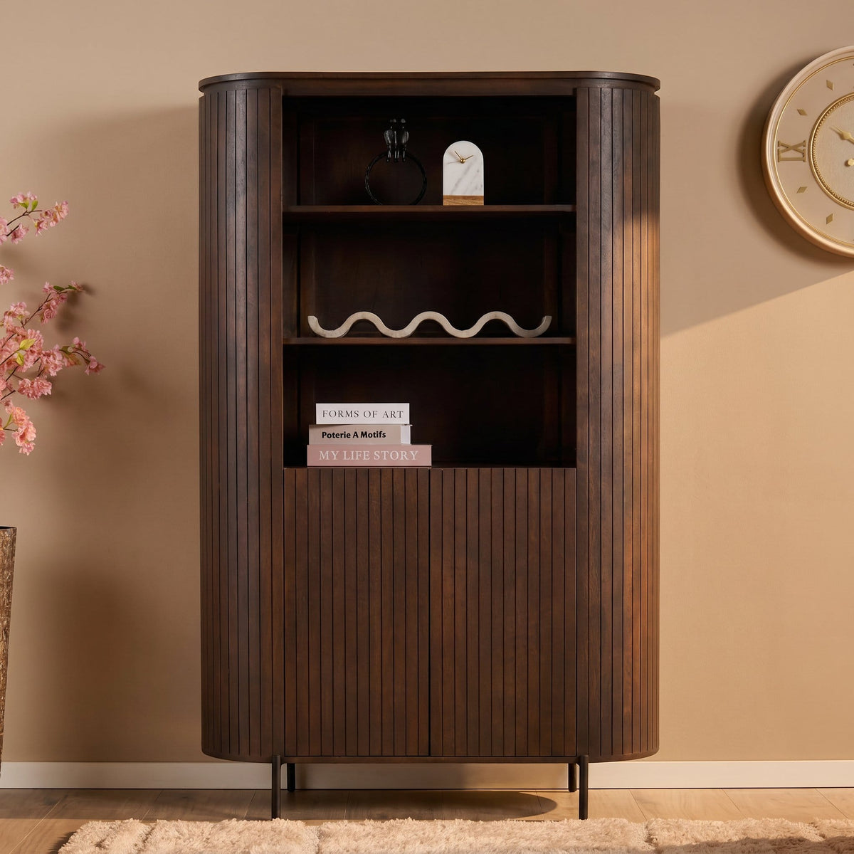 Ovale eettafel van bruin mangohout, 210 cm, foto 9