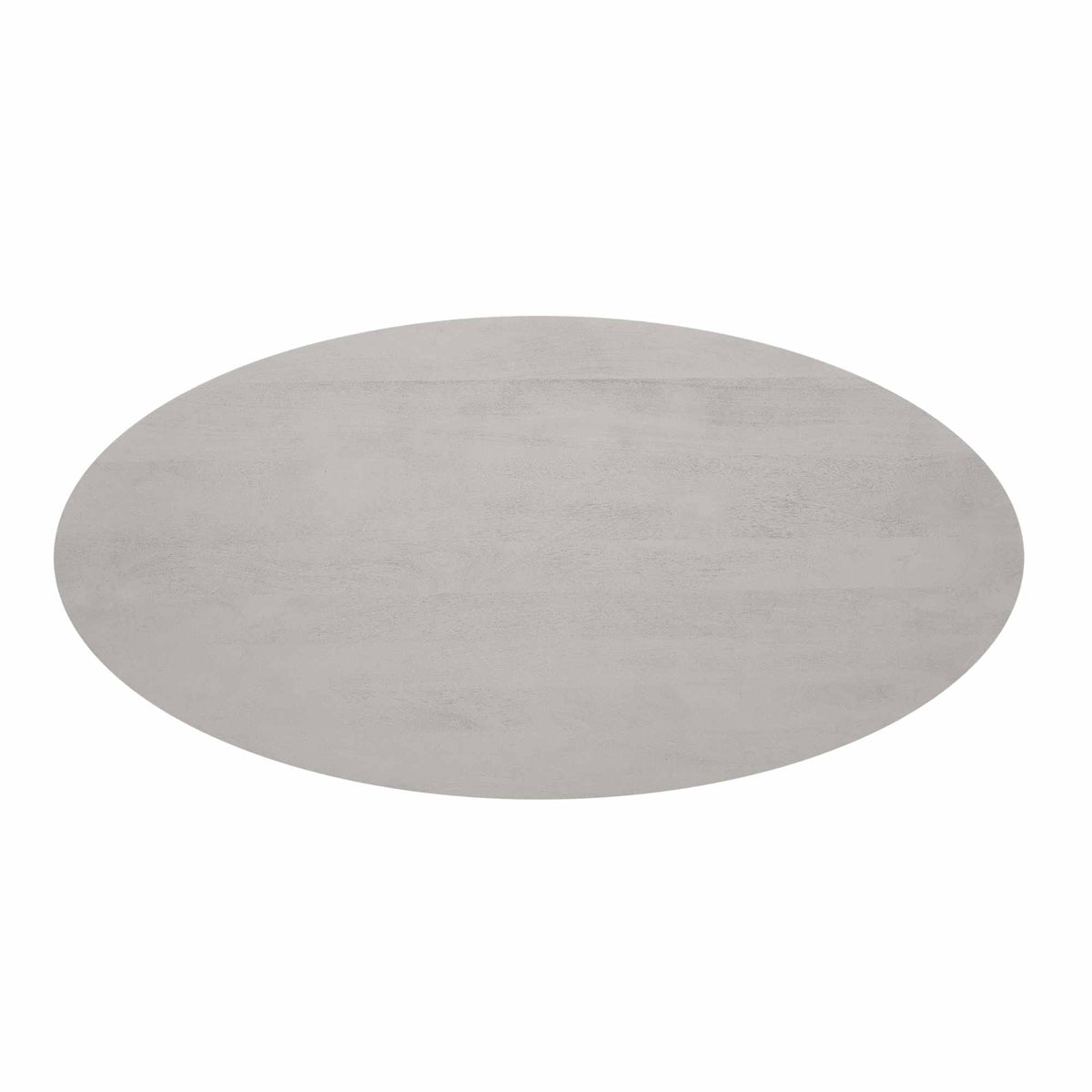 Ovale Eettafel - Taupe Mangohout - 210 cm - Lattenpatroon op Zuilpoot Kitchen & Dining Room Tables Starfurn