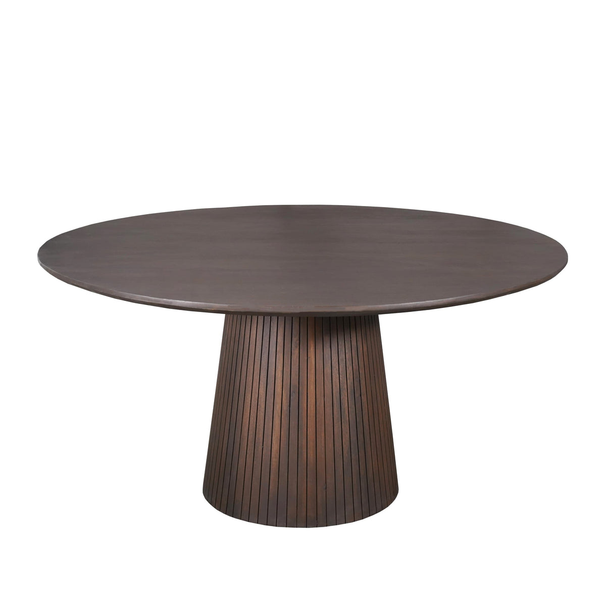 Ronde eettafel van bruin mangohout, Ø 150 cm, foto 4