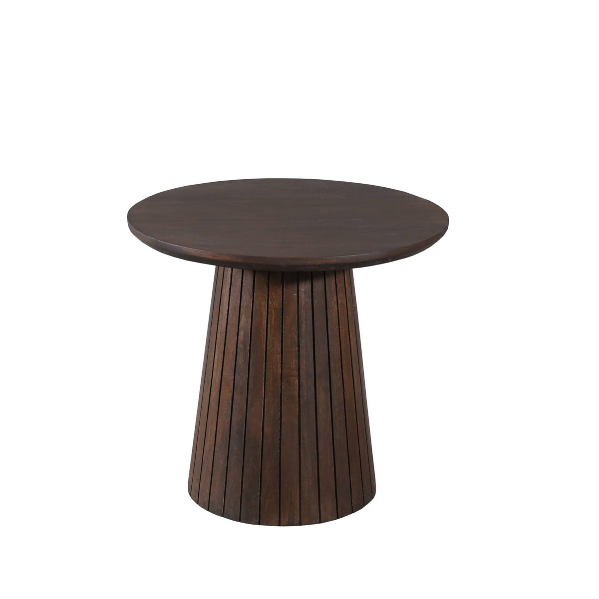 Ronde salontafel van bruin mangohout, Ø 50 cm, foto 3