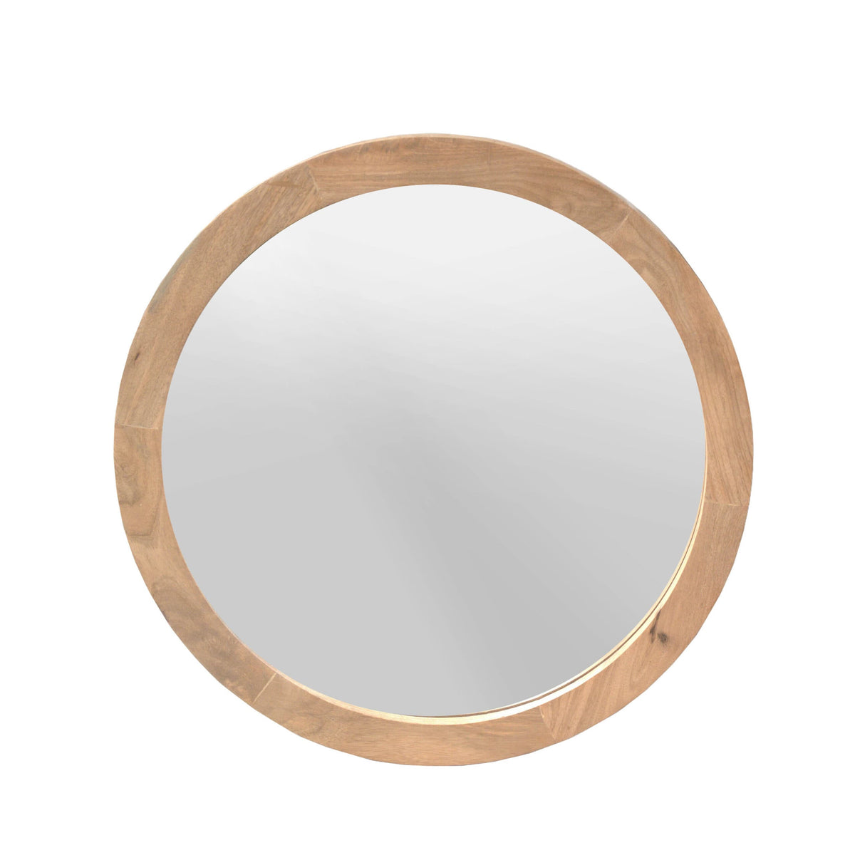 Ronde spiegel Dide Naturel Mangohout 80 cm Starfurn