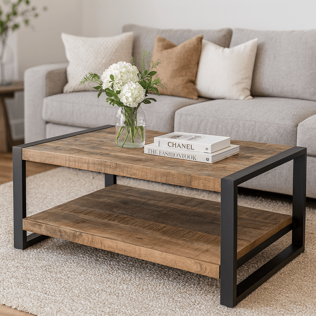 Salontafel Britt met Legplank 110 Benoa