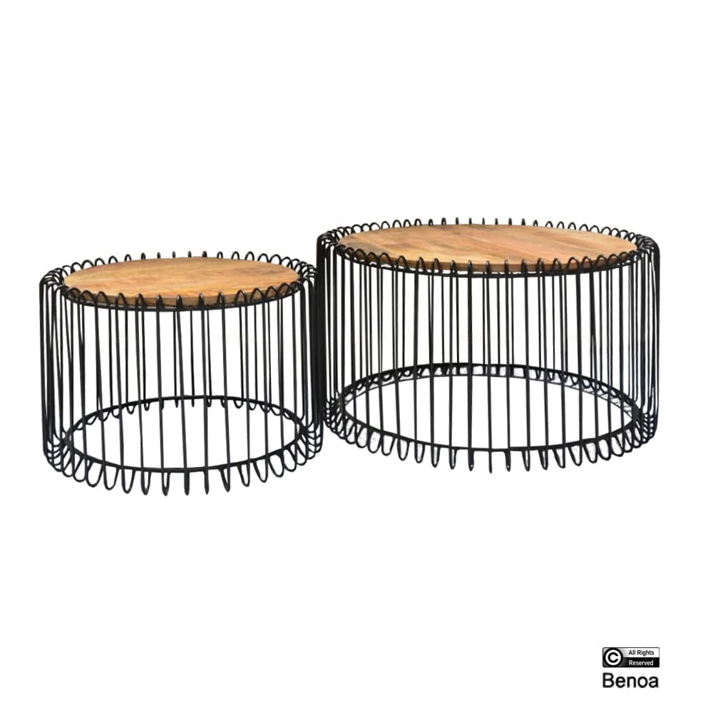 Salontafel Rond Organisch Set van 2 Benoa