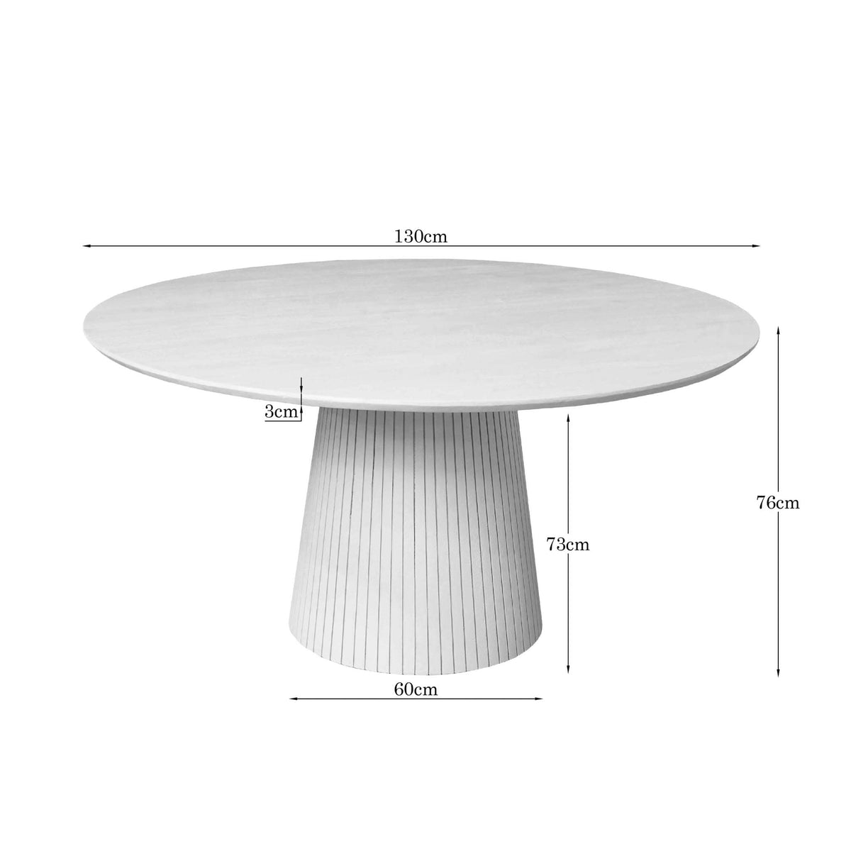 Salontafel Solana Zand Mangohout 50 cm Starfurn