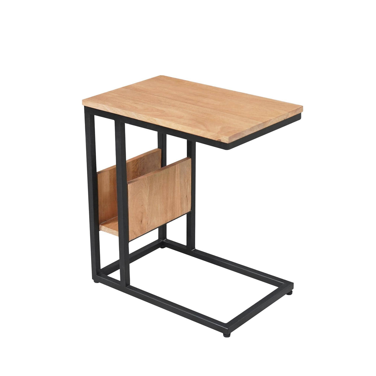 Slider - Naturel - Mangohout - 48 cm - Industrieel End Tables Starfurn