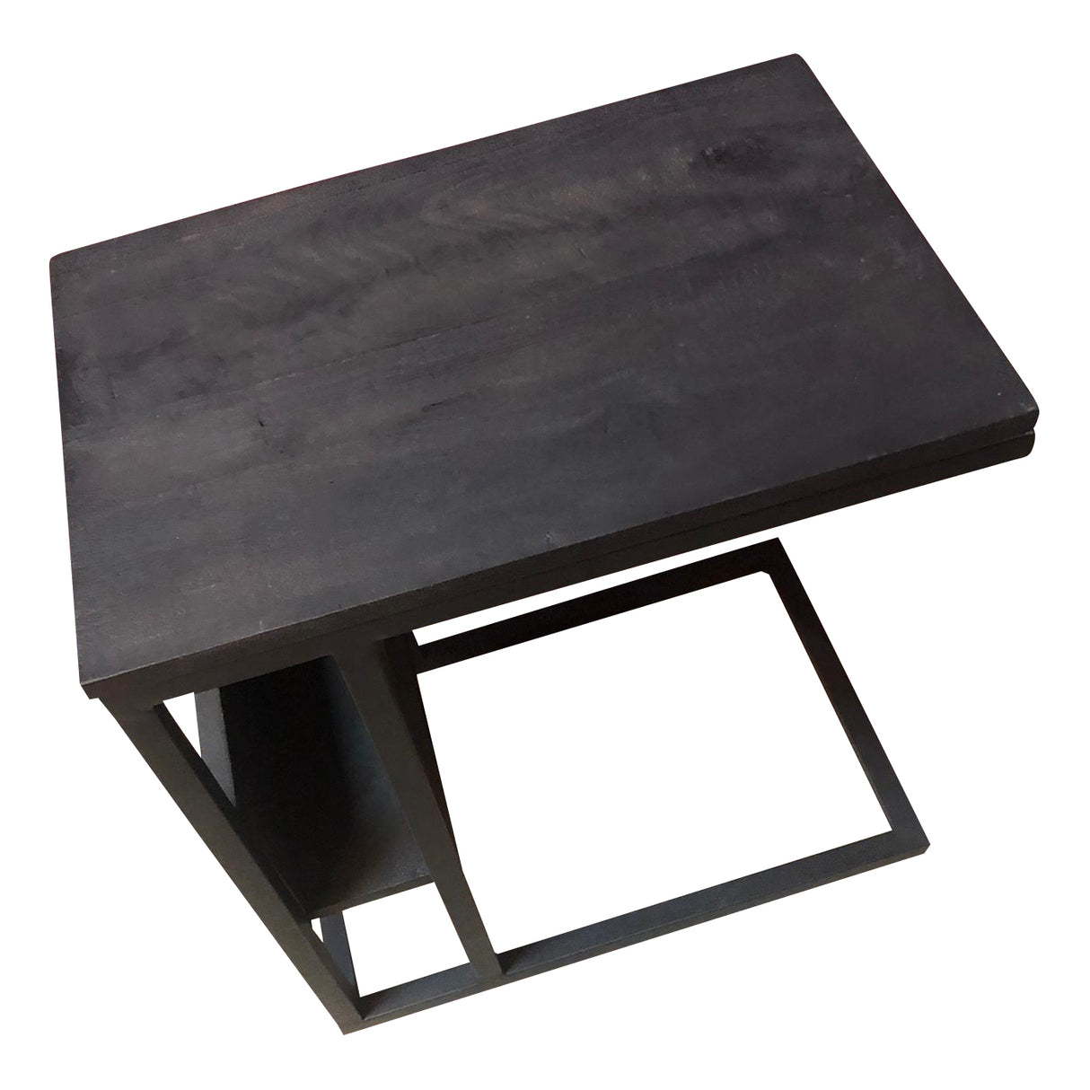 Slider - Zwart - Mangohout - Metaal - 53 cm