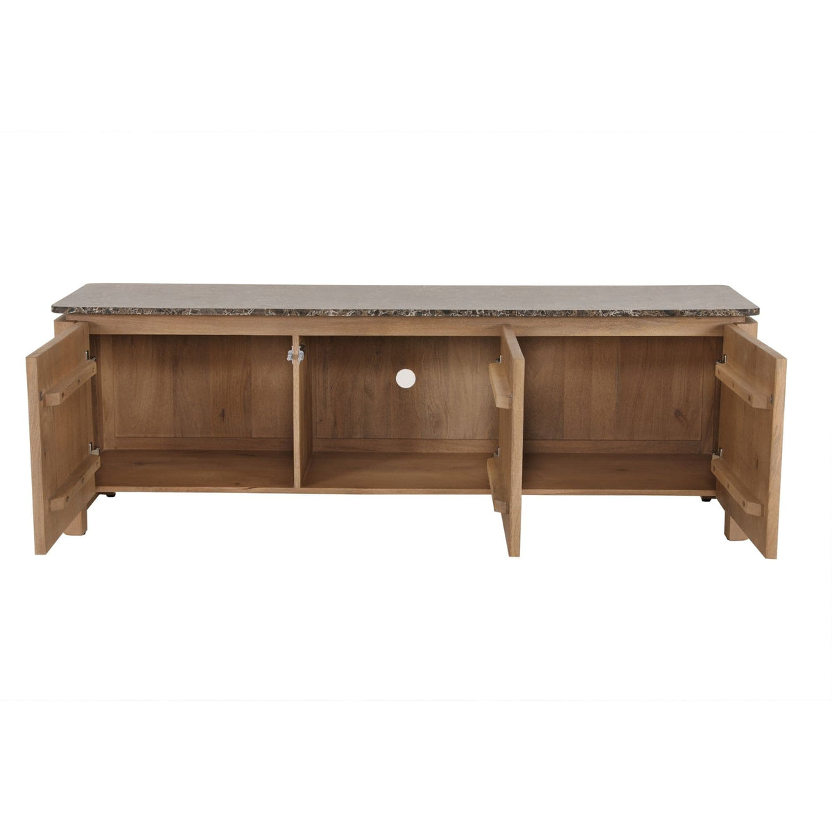 Tv meubel Dallas Naturel Mangohout 165 cm Starfurn